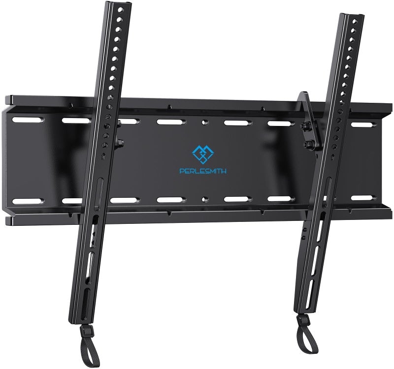 PERLESMITH Tilting TV Wall Mount Bracket Low Profile for Most 23-60 inch LED LCD OLED, Plasma Flat Screen TVs with VESA 400x400mm Weight up to 115lbs, Fits 16" Wood Stud - Image 1